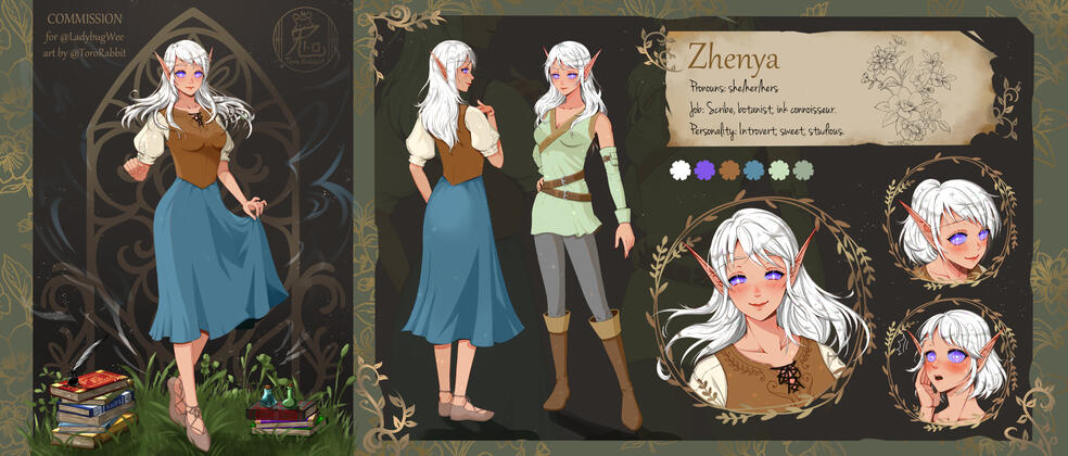 Character sheet comm